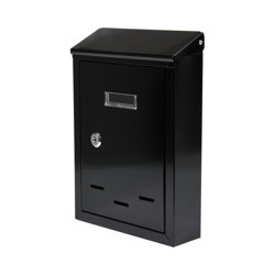 78540 VOREL LETTER BOX285x200x60mm BLACK