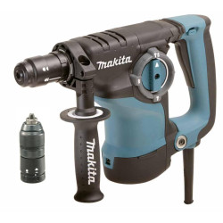 HR2811FT "MAKITA SDS-PLUS" SMŪGINIS GRĘŽTUVAS SU KALIMO GALIMYBE 800W 3.2J AVT + PAPILDOMA RANKENA HR2811FT