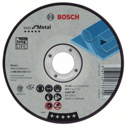 2608603518 BOSCH HPP MET.125 mm x 1,5 mm x 22 mm diskas