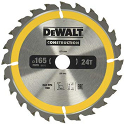 DT1935-QZ DEWALT pjūklo diskas 165x20mmx30z