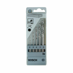 2608595525 BOSCH HEX medienos grąžtai 5 vnt. 2, 3, 4, 5, 6 mm