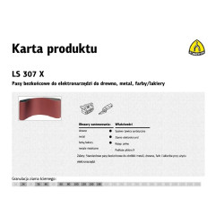 KBLS307X30-680-80 KLINGSPOR ELEKTRONOMINIAI GĖRINIAI LS307X 30mm x 680mm gr. 80 /10vnt.