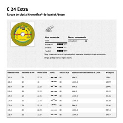 13489 K.KAM DISC. 180 mm x 3,0 mm x 22,2 mm C24EX Extra.