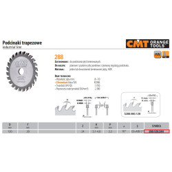 288.120.24H CMT APATINIO PJOVIMO GAUDYKLĖ.HM D 120 F 20 Z 24 K 3 ,1-4,0 LAMINATUI. MDF.