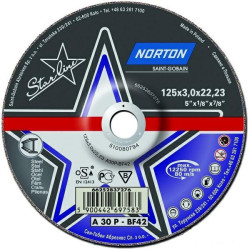 66252837276 NORTON STARLINE 125 x 3,0 x 22 mm A30P METAL TARIFF