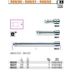 920-21 BETA REAR 1/2" 125mm 920/21...