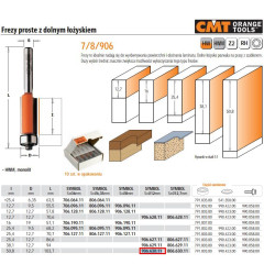 906.630.11 CMT FREZA HM I 50.8 D 12.7 S 12 APATINĖ LOVA