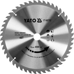 YT-60792 YATO WIDEL pjūklo pjūklelis 315x30mm 48-TEET 60792