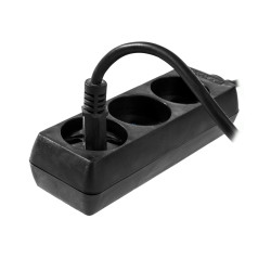 AW24650 AWTOOLS BLACK HOUSEHOLDER ACTRACTOR BE ĮŽEMINIMO 3 - SOCKETS 1.5m