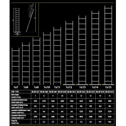 BS-DJ-1X7 BAYER ALUMINIUM RAILROAD 1x 7 gatvės