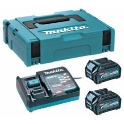 191J81-6 MAKITA 40V XGT maitinimo šaltinio komplektas (BL4025x2+DC40RA) MAKPAC