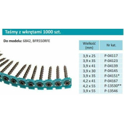 F-30913 MAKITA 3,9x25 mm atsuktuvo juostelė metalui