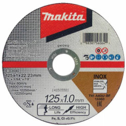 E-03040 MAKITA MET.EXTRA 125*1,0 mm ašmenys