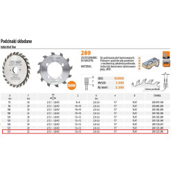 289.125.24K CMT SULANKSTOMOS PJOVIMO STAKLĖS HM D 125 F 22%% Z 12+12....