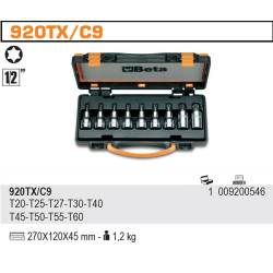 920TX-C9 BETA TRZP.TRZP.KIT.TORX 9vnt. 920TX/C9... T20-T60