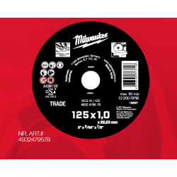 4932479578 MILWAUKEE TARGET M. 125x1mm TRADE