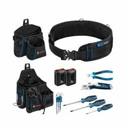 1600A02H5C BOSCH.TOOL BELT 108 cm + įrankių rinkinys