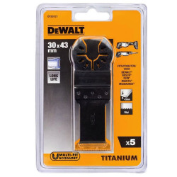 DT20727-QZ DEWALT MT BRZESZER 30x43 mm su TITANU. / 5 vnt. METALAS