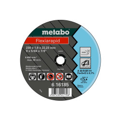 616182000 METABO METALO TARGET 125×1,6×22,2 mm STAINESS STEEL.