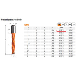 309.040.11 CMT HW grąžtas NP D 4 I 43 L 70 S 10x20 RH