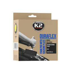 L644 K2 M14 APDAILOS KEMPINĖLĖ, MINKŠTA. DURAFLEX - JUODA POLIRAVIMO KEMPINĖLĖ M14