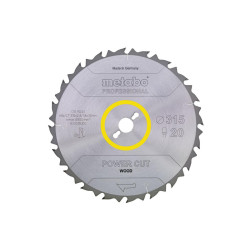 628015000 METABO diskinio pjūklo diskas HW/CT 315x30x20z POWER CUT WOOD PROFESSIONAL