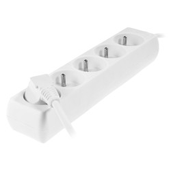 AW24631 AWTOOLS WHITE 5 - SOCKET 3,0m NAMŲ BALDYMO ĮRENGINYS SU ŽEMĖS DĖMESIU