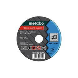 616192000 METABO METALO TARGET 125×1,6×22,2 mm, skirtas plienui