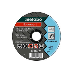 616271000 METABO DISKAS METALINIS 125×1,0×22,23 NERŪDIJANČIAM PLIENUI