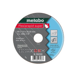 616209000 METABO METALO TARGET 125×0,8×22,2 mm STAINESS STEEL.