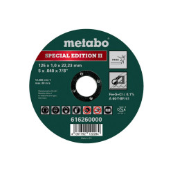 616260000 METABO METALO TARGET 125×1,0×22,2 mm STAINESS STEEL.