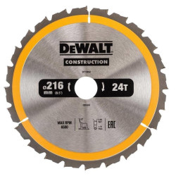 DT1953-QZ DEWALT pjūklo diskas 216x30mmx40z