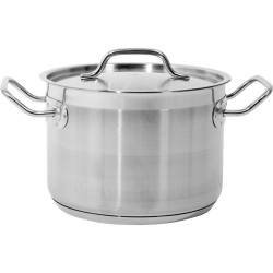 YG-00022 YG.Vidutinis puodas su dangčiu SS 20x14