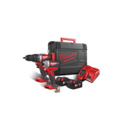 4933464594 MILWAUKEE M18 BLPP2B2-502X AKUMULIATORINIŲ ĮRANKIŲ KOMPLEKTAS M18BLDD2 + M18BLID2 2X5AH