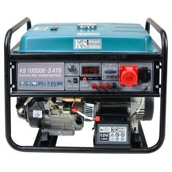KS10000E-3-ATS KS BENZININIS GENERATORIUS KS 10000E-3 ATS 230/400V, ELEKTRINIS PALEIDIMAS.