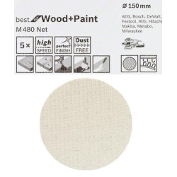 2608621165 BOSCH diskas / tinklelis 150 M480 gr.150 /5 vnt.