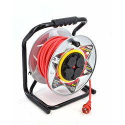 AW70255 AW HEAVY DUTY RED 16A / 3680W / IP44 METAL HUBBARD CONNECTOR 30m 3x2.5mm