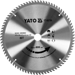 YT-60794 YATO WIDEL pjūklo pjūklelis 315x30mm 80-TEET 60794