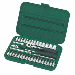 GL09002 SATA veržliarakčių rinkinys 38el 1/4" CASE