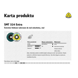 321512 K.ŠLIFAVIMO DISKO ATVARTAS.SMT324 125 P 60 EXTRA . EKSKLUZYVINIAI