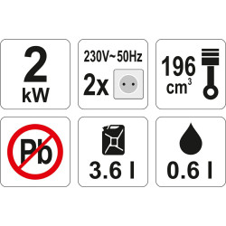 YT-85451 YATO GENERATORIUS 2,2KW AVR