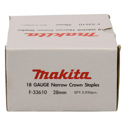 F-33610 MAKITA 18GA segtukai 5,7x28 mm /5056vnt. GALVANIZUOTOS