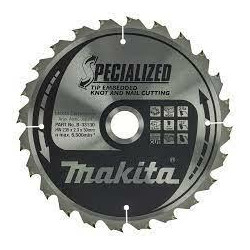 B-33130 MAKITA pjūklo diskas 235x30x24z SPECIALIZUOTAS MEDIS (SU RIEŠUTUKAIS IR PAVIRŠIAIS)