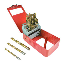 10424 GRĄŽTAS METALINIS TITANO CPL. 29vnt /SIDABRINIS 1,5-12,7mm