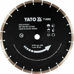 YT-60003 YATO DIAMOND CONCRETE SHIELD 350x25.4mm