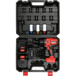 YT-82807 YT.IMPACT VERŽLIARAKTIS 18V LI-ION 1/2" 2x3,0Ah KIT 21el.