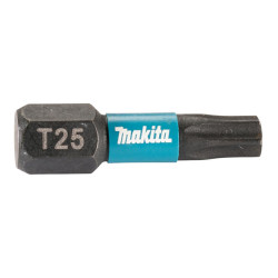 E-12398 MAKITA T25-25 mm /25 vnt. atsuktuvo antgalių. IMPACT BLACK