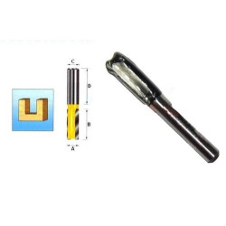 D-09260 MAKITA PROFECTED 2 griovelių frezos 8/20/6 mm ECO