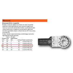 63502183230 FEIN MT E-CUT TOOL 20mm WOOD /5vnt. ILGAAMŽIS BIM, SL RANKENA %%%