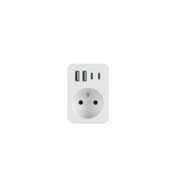 W-72024 VIENINTELIS jungtis 2xUSB + 2xUSB C